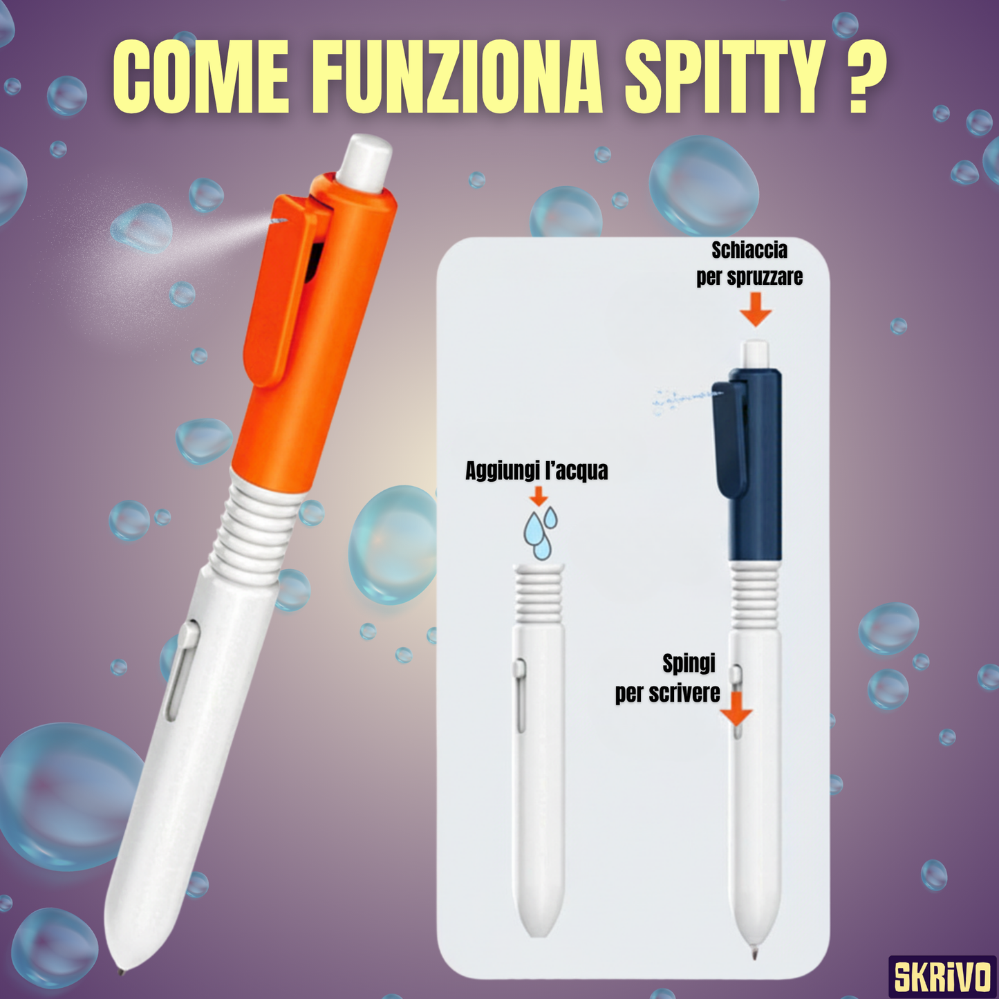 Spitty – La Penna Spara-Acqua più Divertente di Sempre