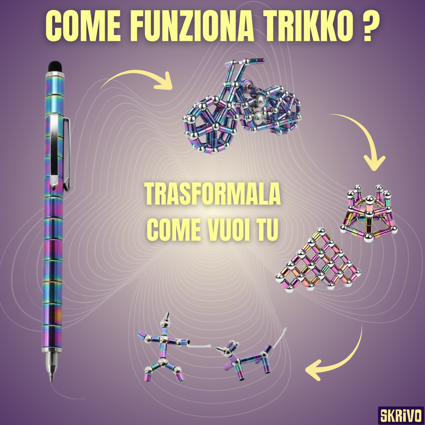 Trikko – La Penna Magnetica 3 in 1 per Menti Creative